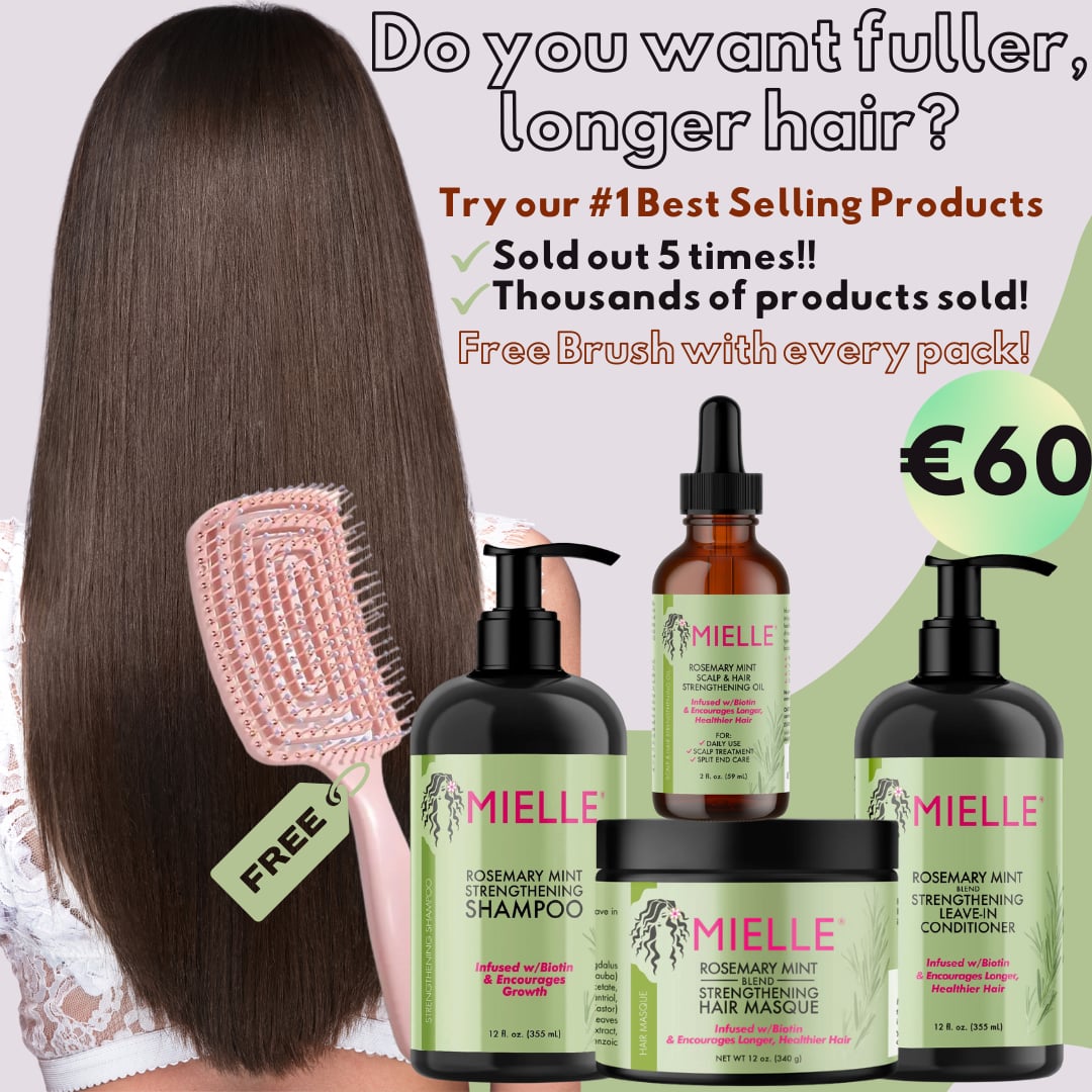 000-Mielle Rosemary 4 products + Free Brush image 0