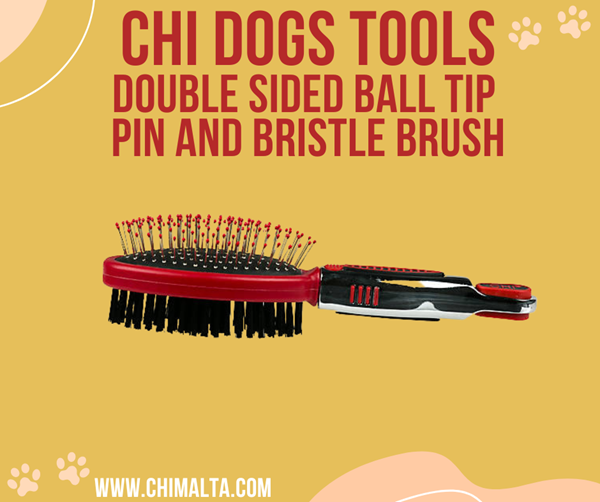 CHI Pets Double Sided Ball Tip Brush For Dogs
