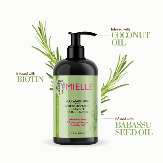 00-MIELLE Organics Rosemary Leave-In Conditioner 12oz image 0