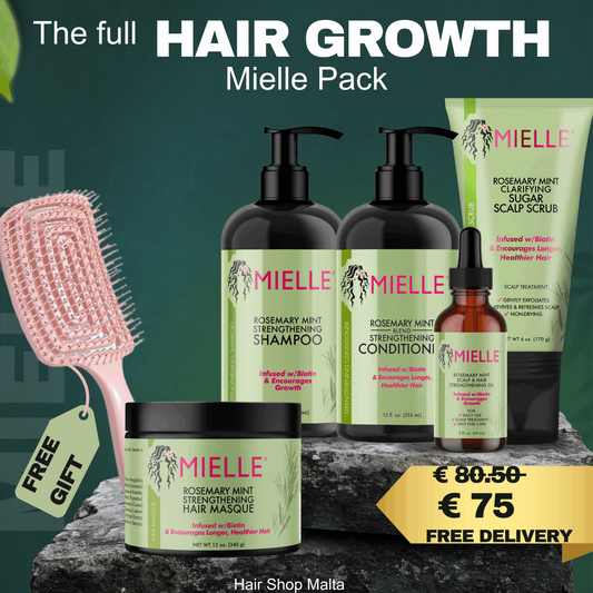 00-MIELLE THE FULL HAIR GROWTH 5 PRODUCTS + Free Brush image 0
