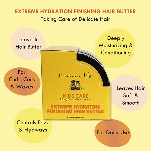 Sunny Isle Kids Care Extreme Hydrating Finishing Hair Butter – 4oz