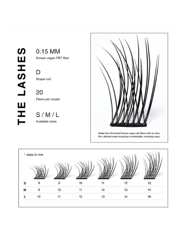 ANSWR At-Home Lash Extensions ( MEDIUM ) 4 Sets (One-Month Supply)
