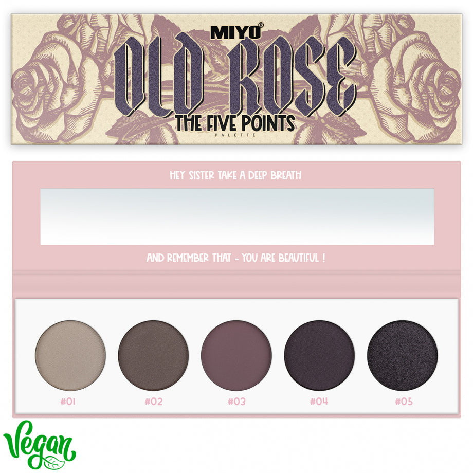 MIYO 004-5 Point Palette eyeshadows OLD ROSE image 0