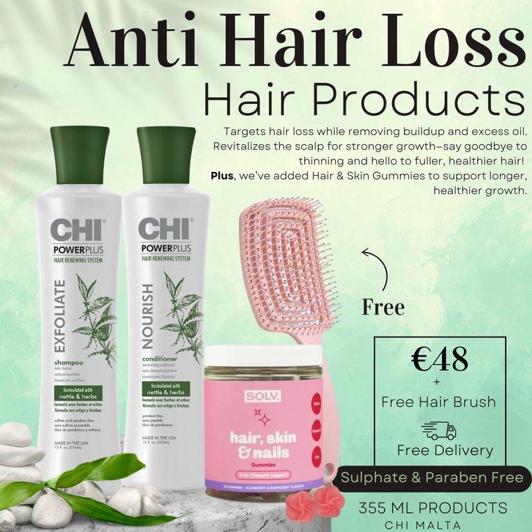 Anti-Hair Loss Power Plus Set Solv + Free Brush