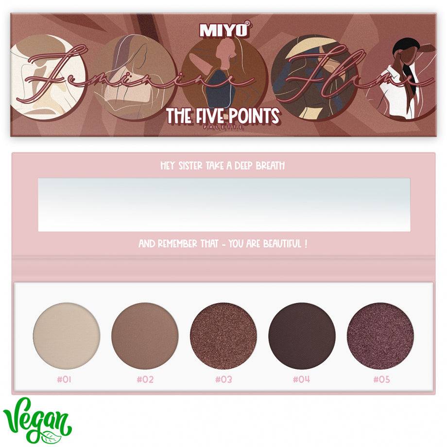 MIYO  04-5 Point Palette eyeshadows FEMININE FLAME image 0
