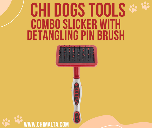 CHI PETS COMBO SLICKER WITH DETANGLING  PIN FOR ( DOGS ) image 0