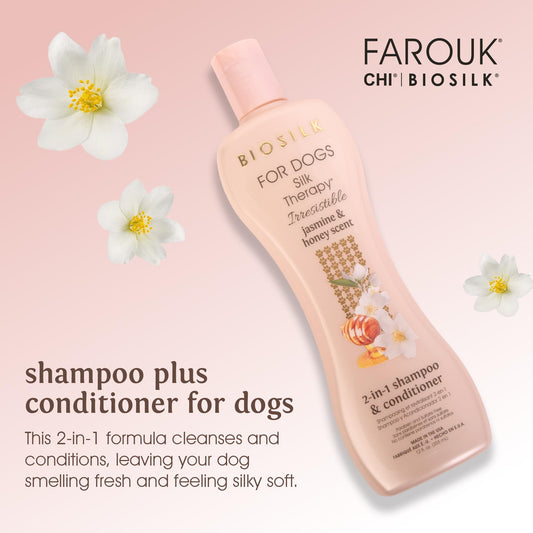 BioSilk For Dogs Irresistible 2-in-1 Shampoo & Conditioner
