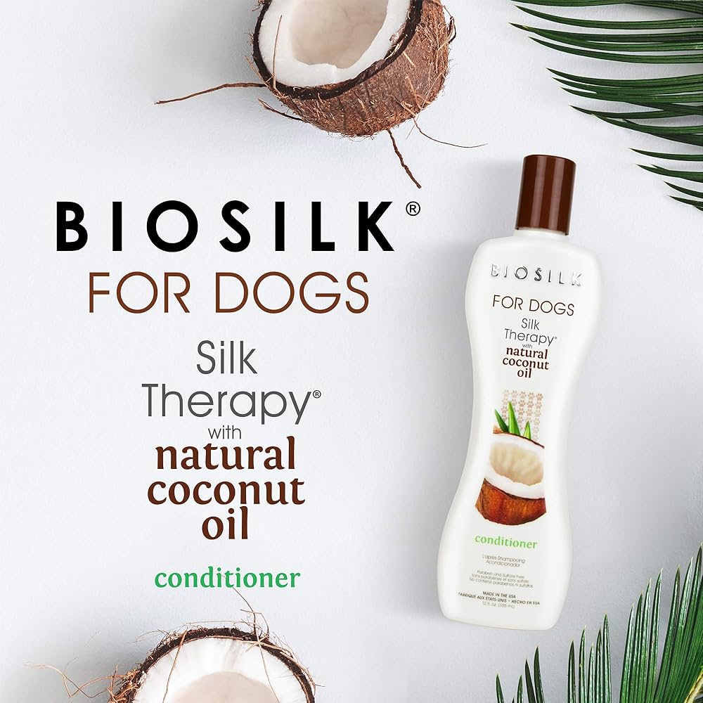 Biosilk Pets Coconut Oil Conditioner 355Ml for dogs
