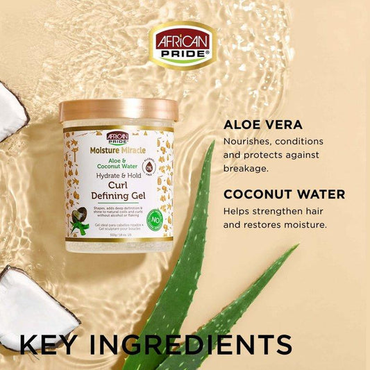 African Pride Moisture Miracle Curl Defining Gel (510g / 18oz)