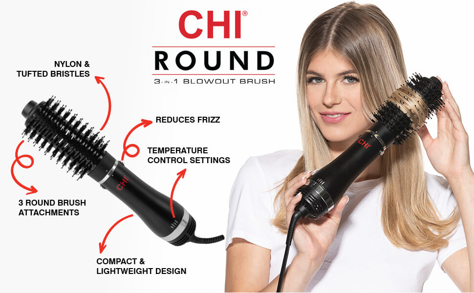 CHI 3 in 1 Round Blowout Brush