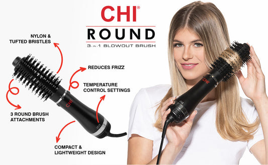 CHI 3 in 1 Round Blowout Brush