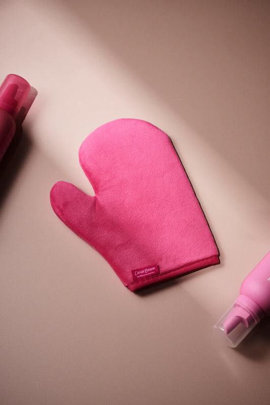 Cocoa Brown Double Sided Velvet Tanning Mitt