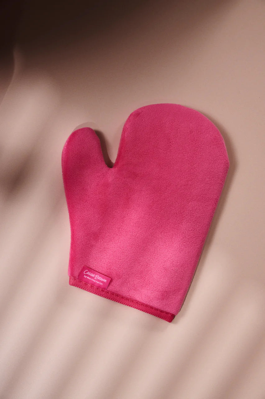 Cocoa Brown Double Sided Velvet Tanning Mitt