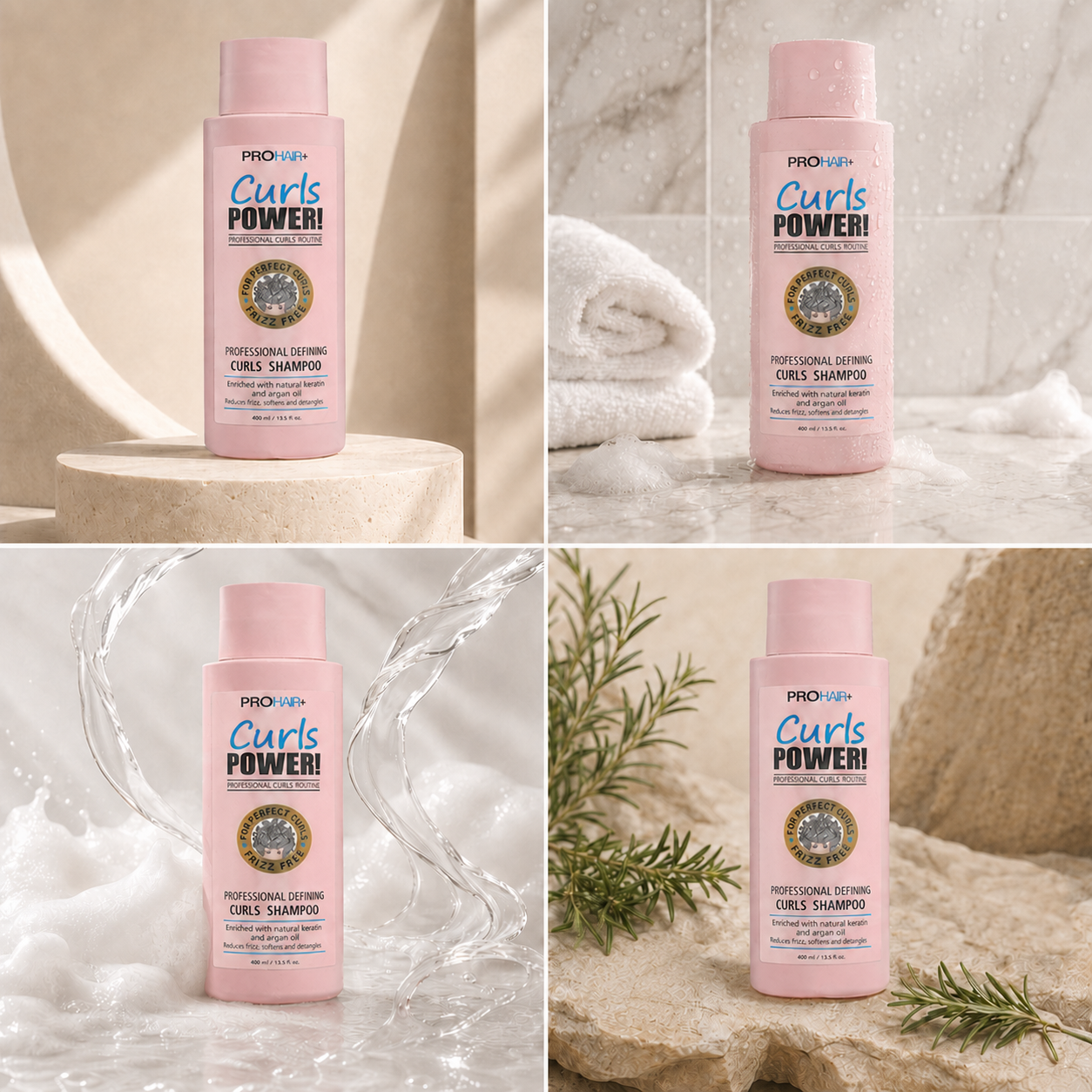 PROHAIR+ CURLY Hair Shampoo 400ml
