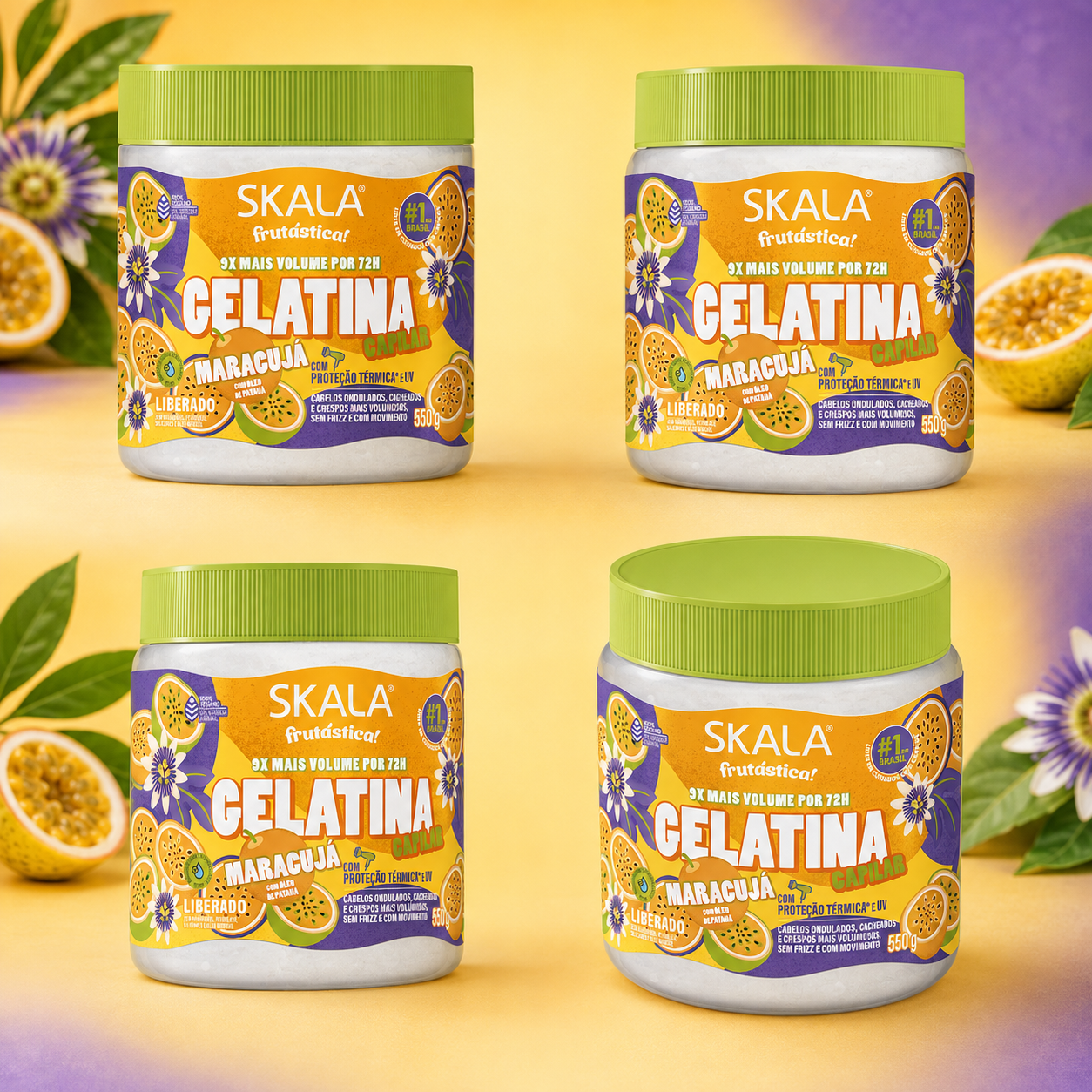 Skala Frutástica Maracujá Hair Jelly 550 g