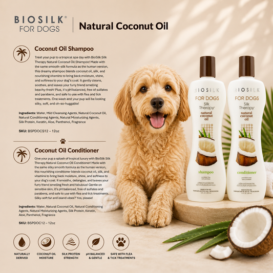 Biosilk Pets Coconut Oil Conditioner 355Ml for dogs