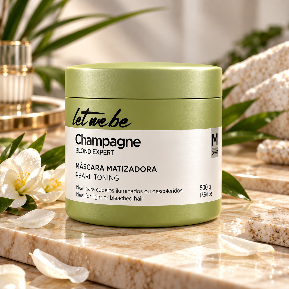 Let me be - Champagne Blond Expert Toning Mask Pearly Effect 500g