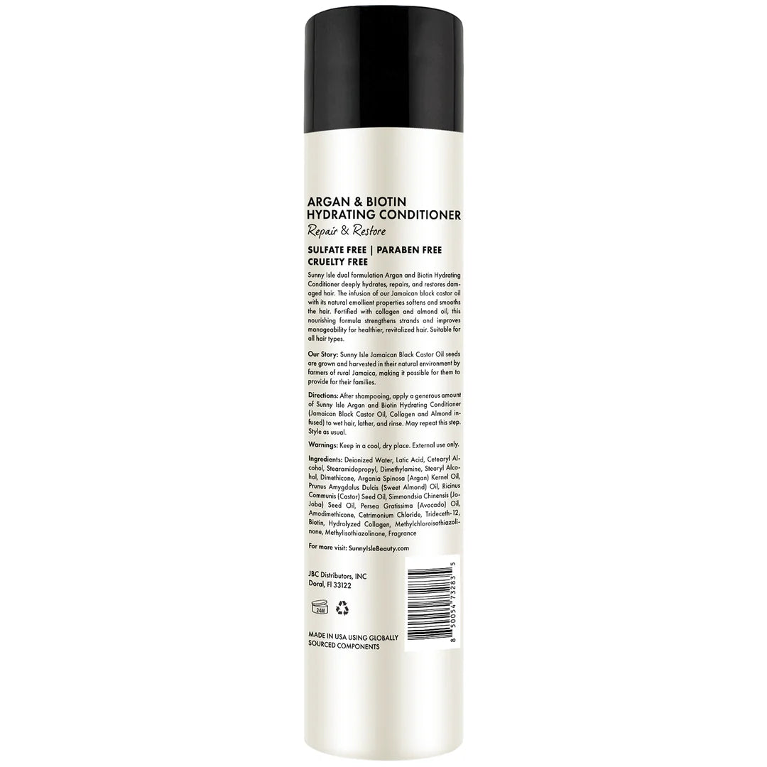 Sunny Isle Argan & Biotin Hydrating Conditioner 10.1oz
