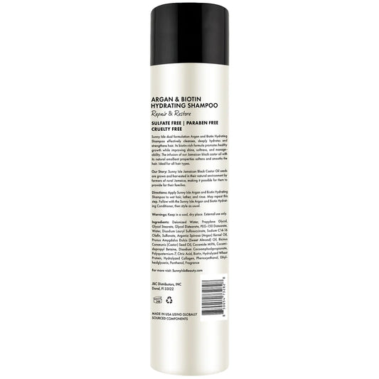 Sunny Isle Argan & Biotin Hydrating Shampoo 10oz