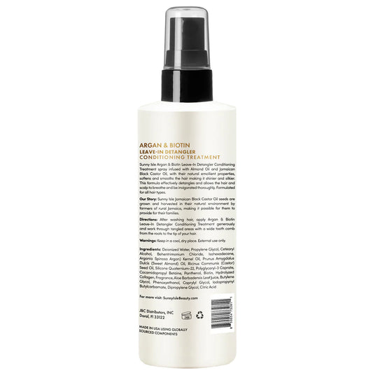 Sunny Isle Argan & Biotin Leave-In Detangler Conditioning Treatment
