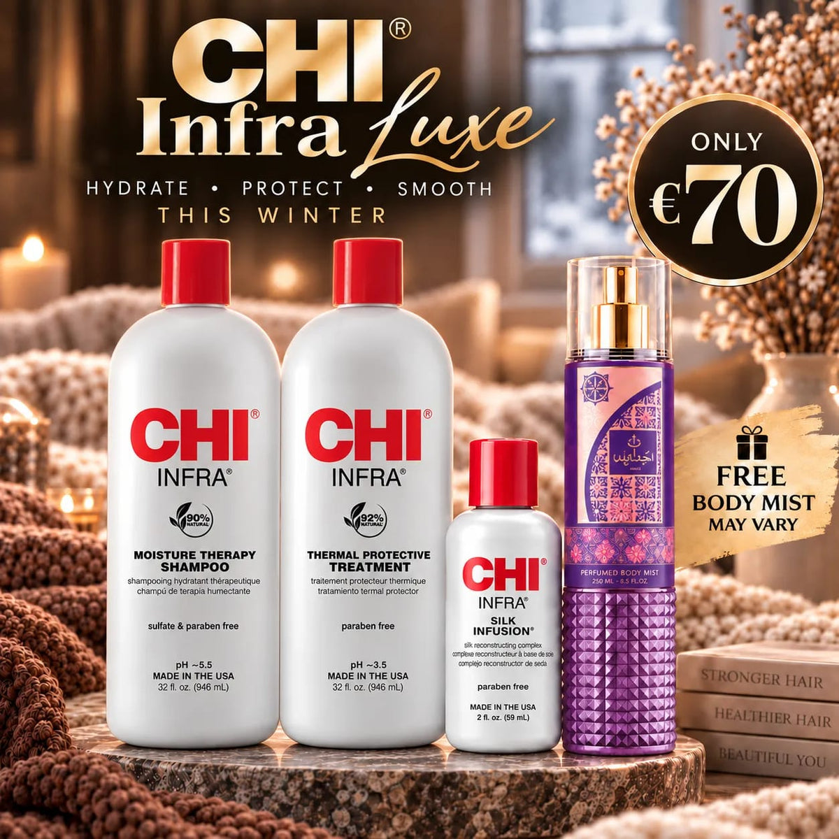 CHI Infra LUXE Hydrate & Protect Hair Set