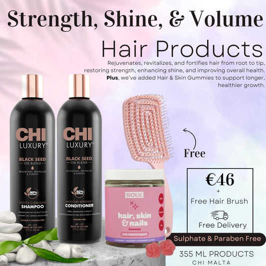 Strength, Shine & Volume CHI Luxury Set + Free Brush image 0