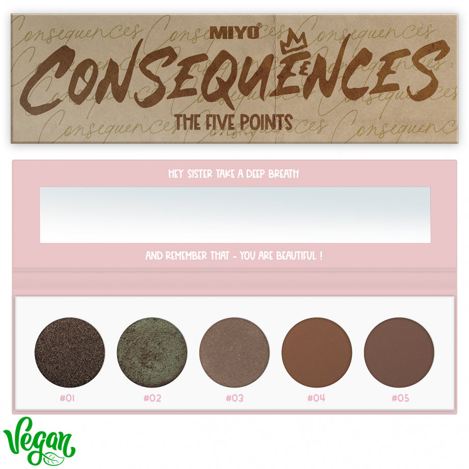 MIYO  04-5 Point Palette eyeshadows Consequences image 0
