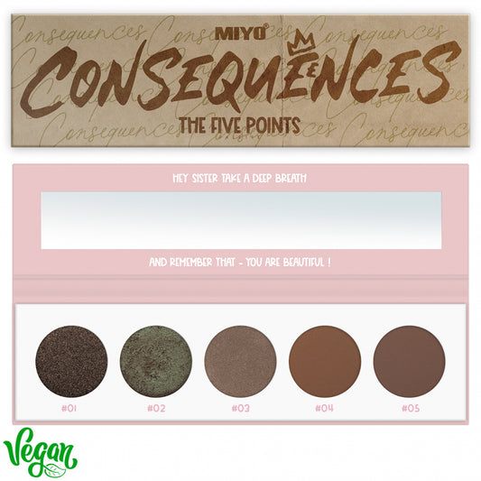 MIYO  04-5 Point Palette eyeshadows Consequences image 0