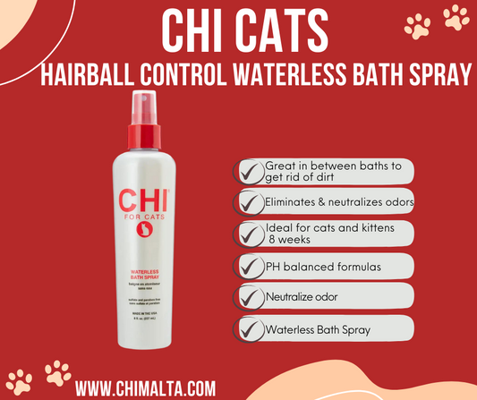 CHI PETS CAT HAIRBALL WATERLESS BATH SPRAY image 0