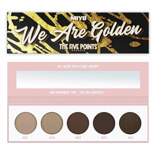 MIYO  04-5 Five point palette eyeshadows We are golden image 0