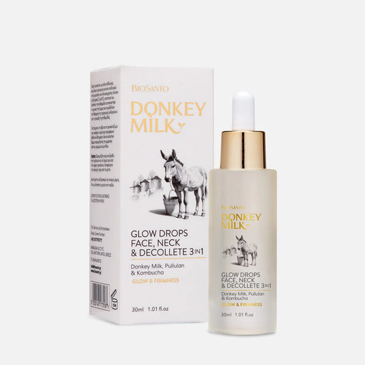BIOSANTO Donkey Glow Drops Face, Neck & Decollete 3in1 30ml