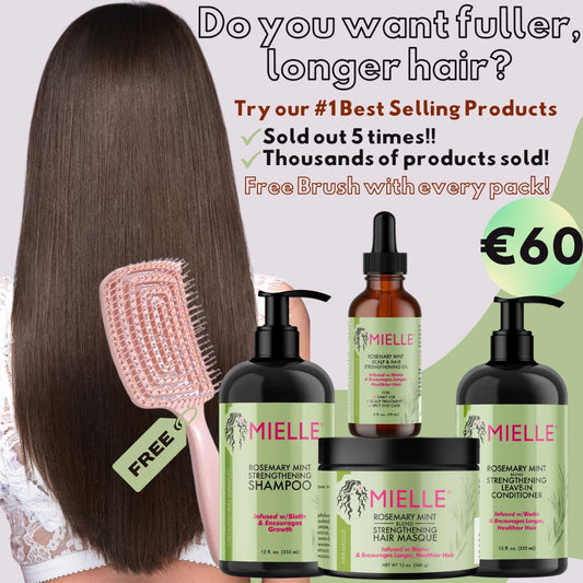 000-Mielle Rosemary 4 products + Free Brush image 0