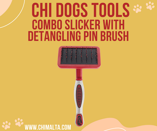 CHI Pets Combo Slicker With Detangling Pin For Dogs