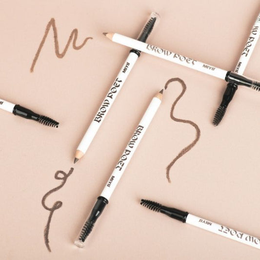 MIYO  03--Eyebrow pencil with brush Brow Poet - 01: Wood image 0