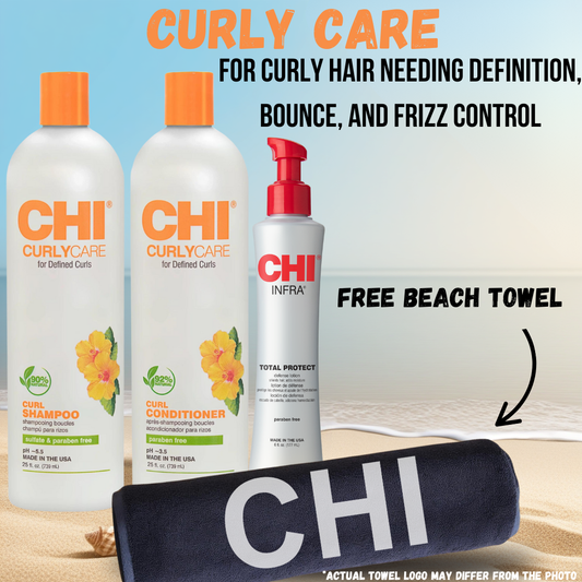 CHI Curly Care + Free CHI Towel