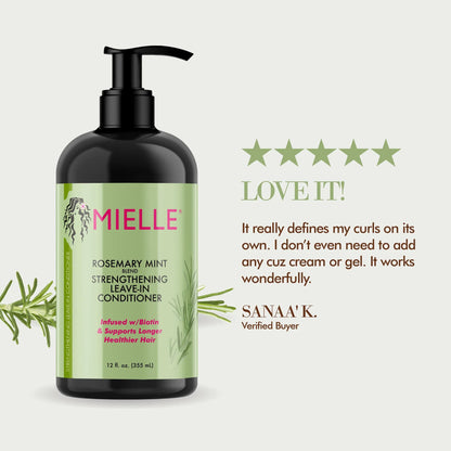 MIELLE Organics Rosemary Leave-In Conditioner 12oz