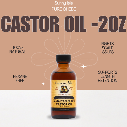 Jamaican Black Castor Oil – 2oz | 100% Natural Hair, Scalp, and Skin Treatment