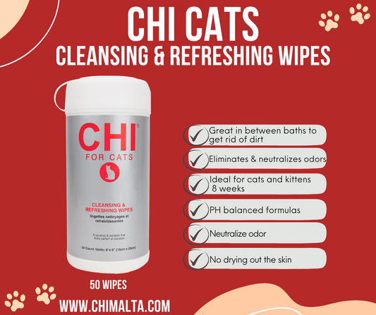 CHI PETS CAT CLEANSING WIPES image 0