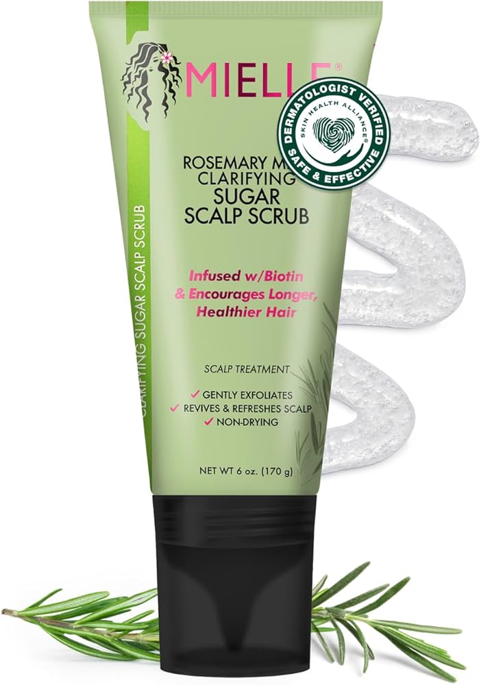 Mielle Organics Rosemary Mint Clarifying Sugar Scalp Scrub 6oz