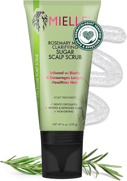 Mielle Organics Rosemary Mint Clarifying Sugar Scalp Scrub 6oz