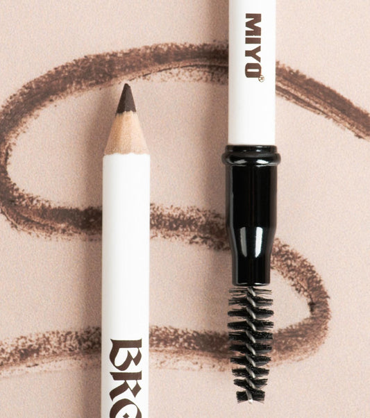 MIYO  03--Eyebrow pencil with brush Brow Poet - 01: Wood image 1