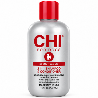 CHI Pets Gentle 2 In 1 Shampoo & Conditioner 473Ml for dogs