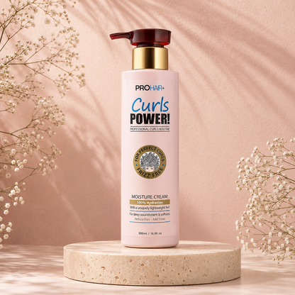 PROHAIR+ Moisturizing and Styling Cream for Curly Wavy Hair 500ML