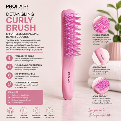 PROHAIR+ DETANGLING CURLY BRUSH