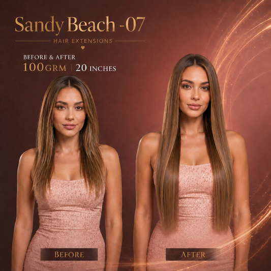 CRISAM® Clip-In Hair Extensions – 20 Inch – 100g – Sandy Beach