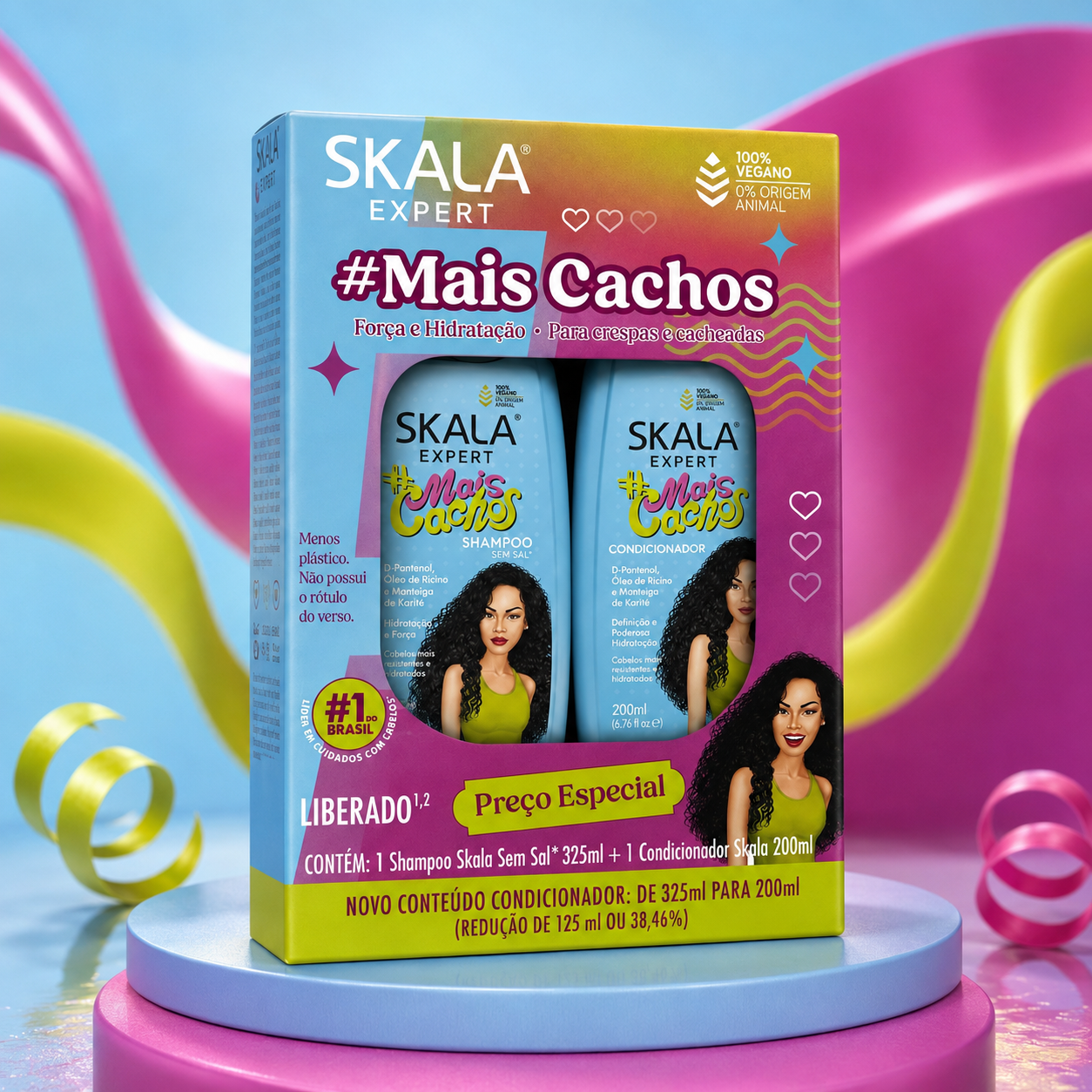 Skala Mais Cachos – Shampoo & Conditioner for Hydrated Curls SET