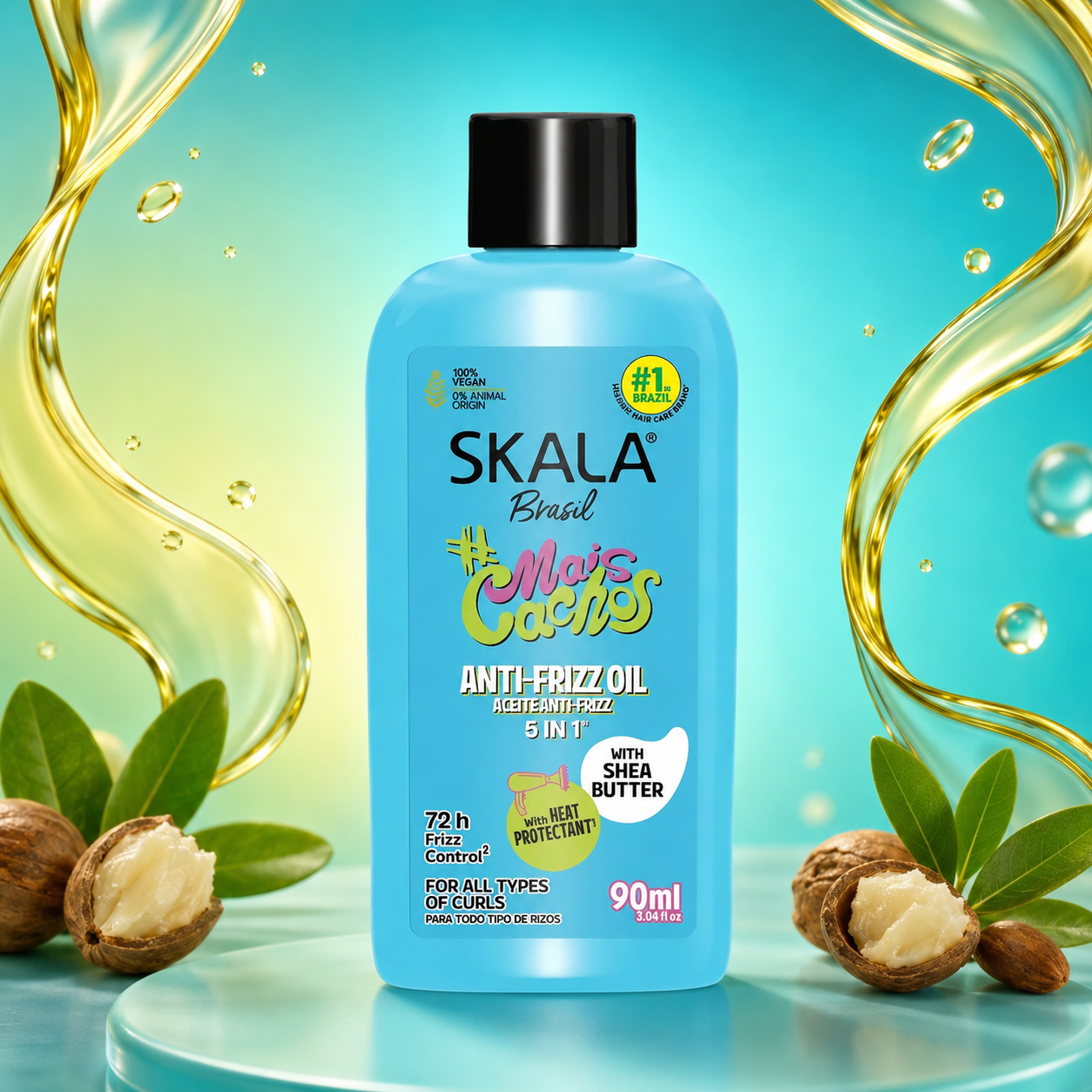 SKALA Mais Cachos 5-in-1 Anti-Frizz Hair Oil 90 ml