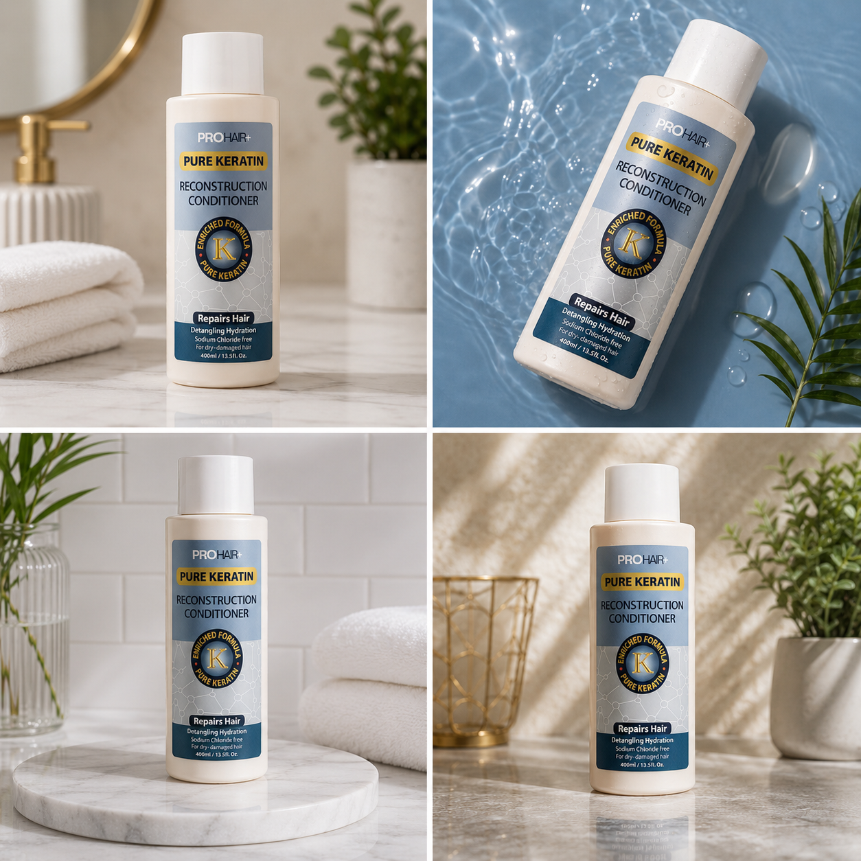 PROHAIR+ Pure Keratin Conditioner 400ml