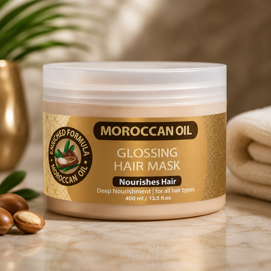 PRO HAIR+ Moroccan Oil Glossing Mask 400ml