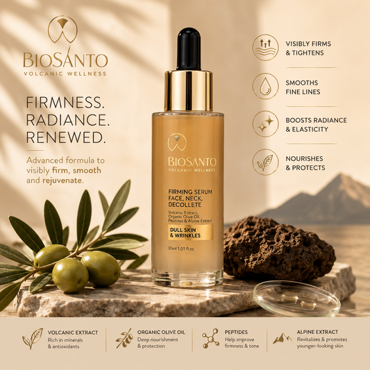 BIOSANTO Firming Serum Face, Neck, Decollete 30ml